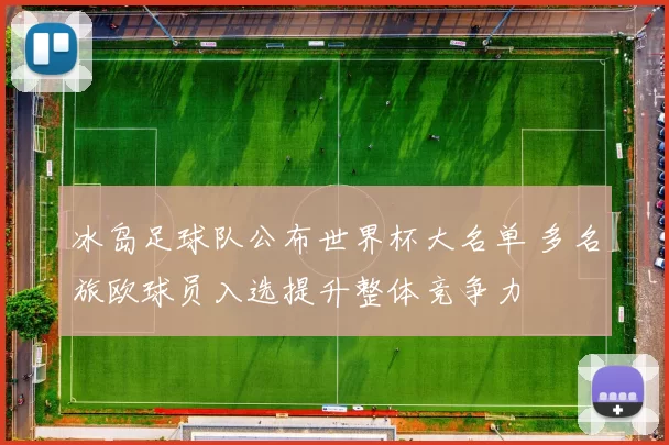 冰岛足球队公布世界杯大名单 多名旅欧球员入选提升整体竞争力