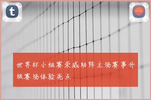 世界杯小组赛荣威助阵主场赛事升级赛场体验亮点